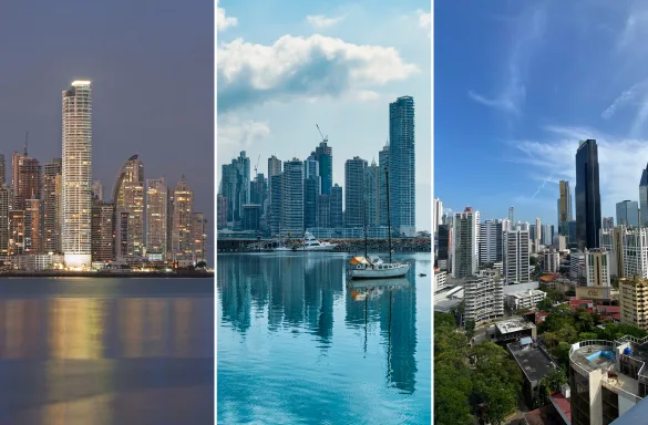View of Punta Pacifica, PuntaPaitilla and El Cangrejo in Panama City