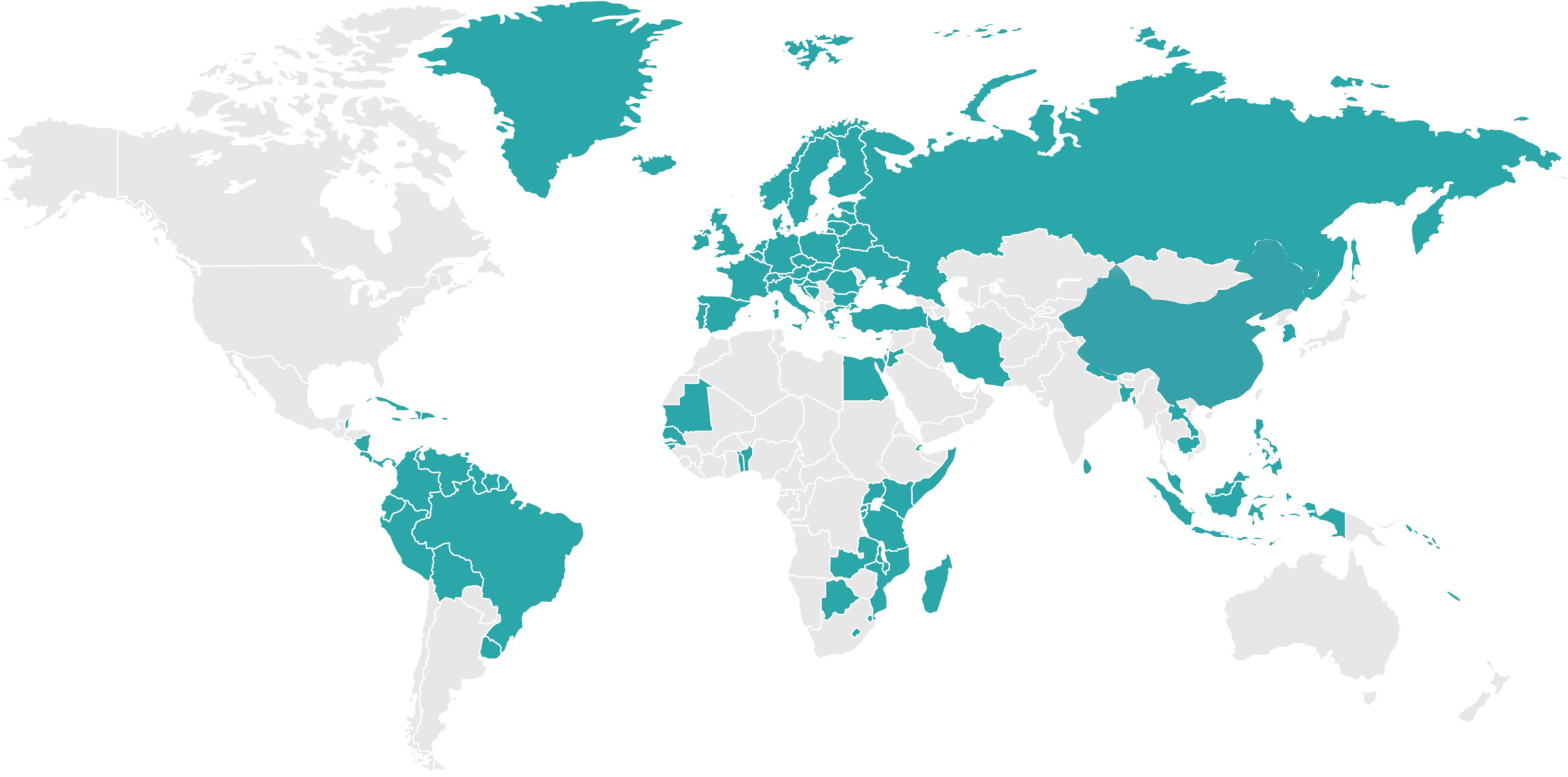 World Map — Dominica Visa-Free Countries