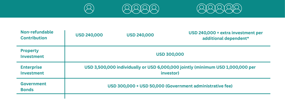 Investment by Family Size — St. Lucia CBI