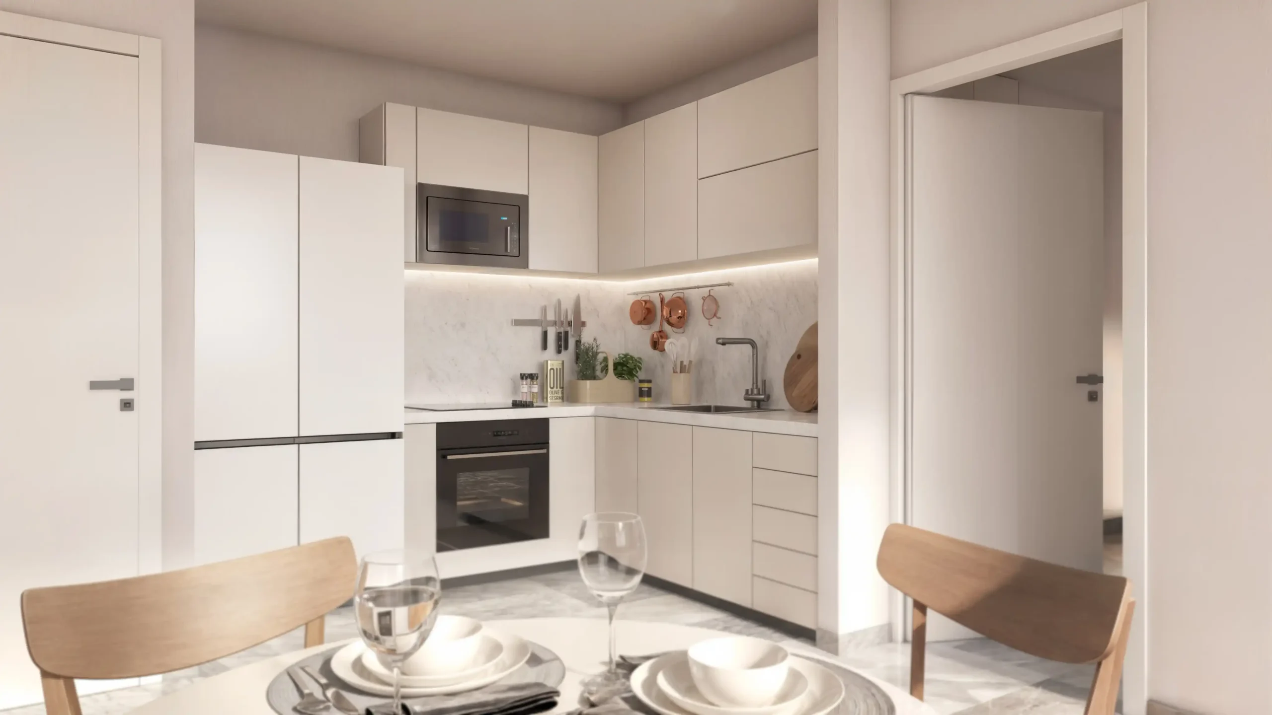 Loft 55 m² · 2BR · 2 Bathrooms · Balcony
