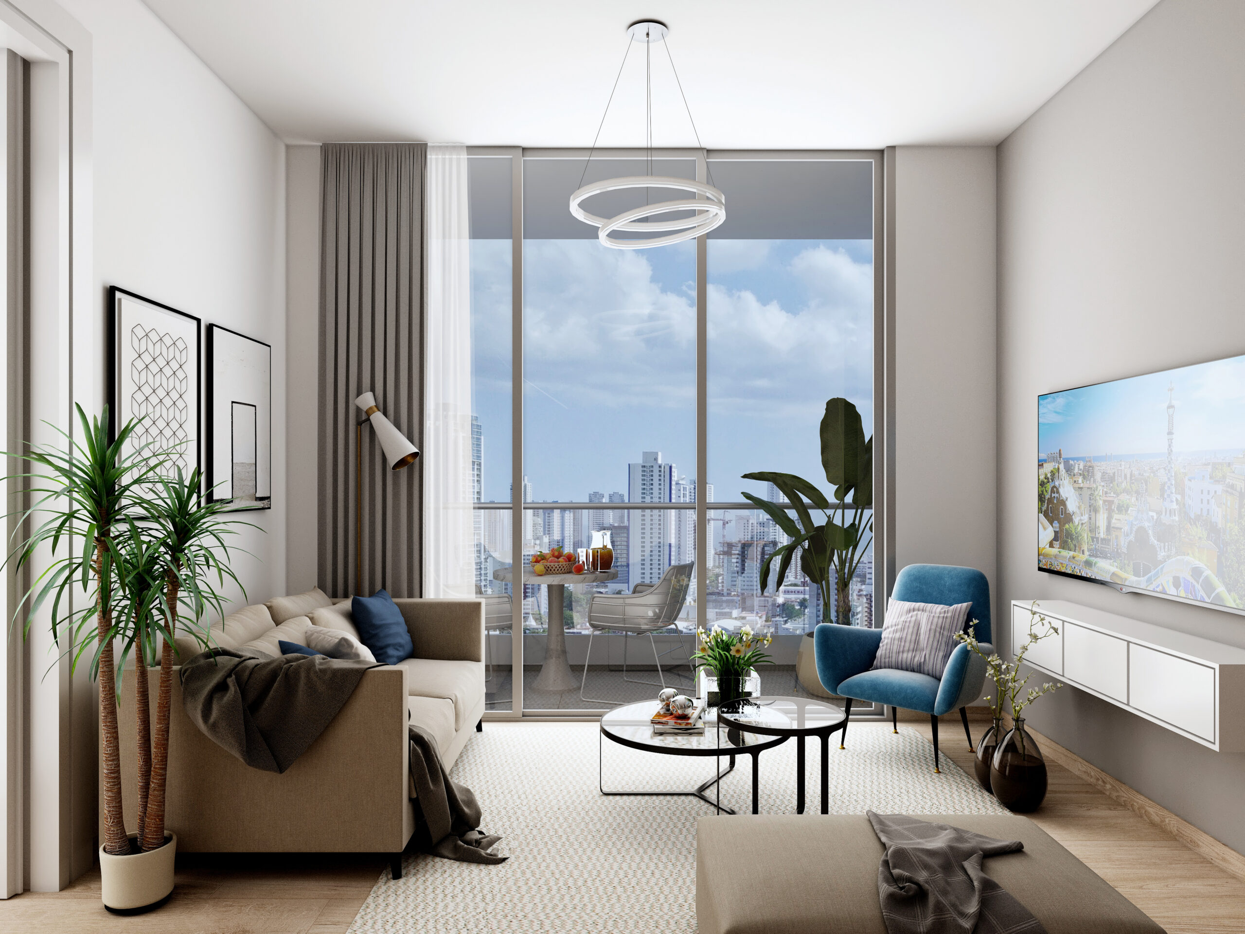Types B and E · 2BR · 2BA · 80 m² — gallery image 1